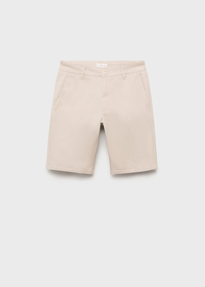 Cotton Bermuda shorts