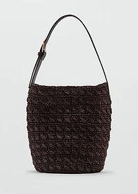 Natural fibre shoulder bag