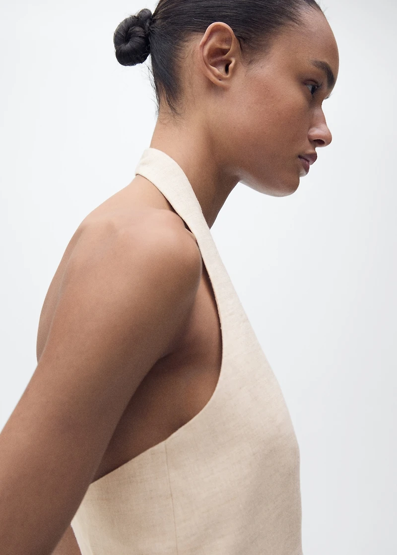 Linen suit waistcoat