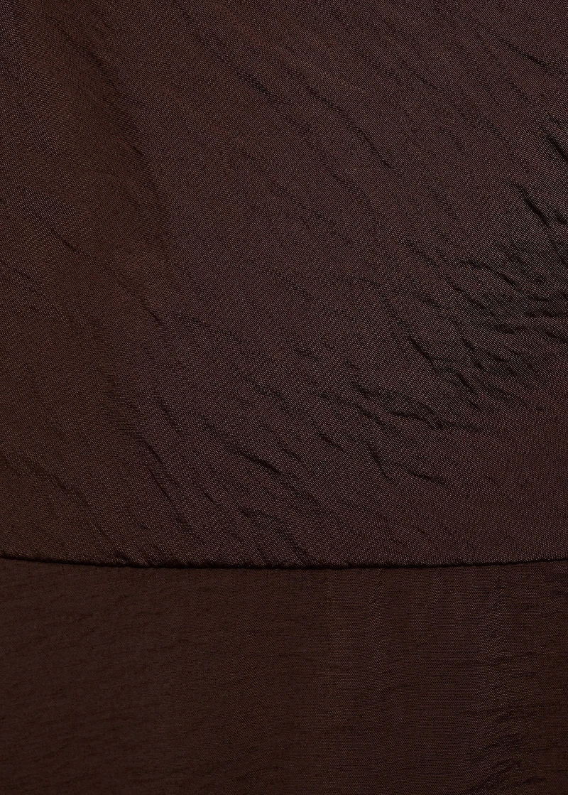 Midi-dress with puffed hem