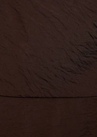 Midi-dress with puffed hem