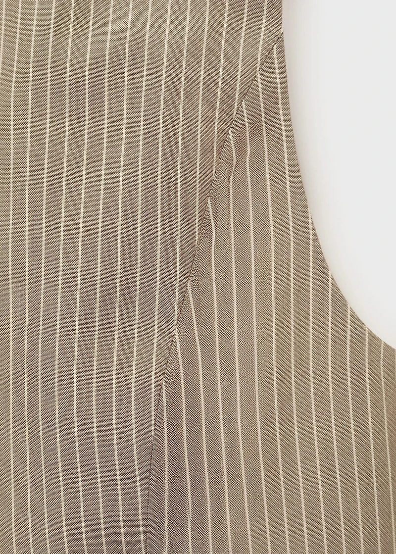 Striped lyocell suit vest