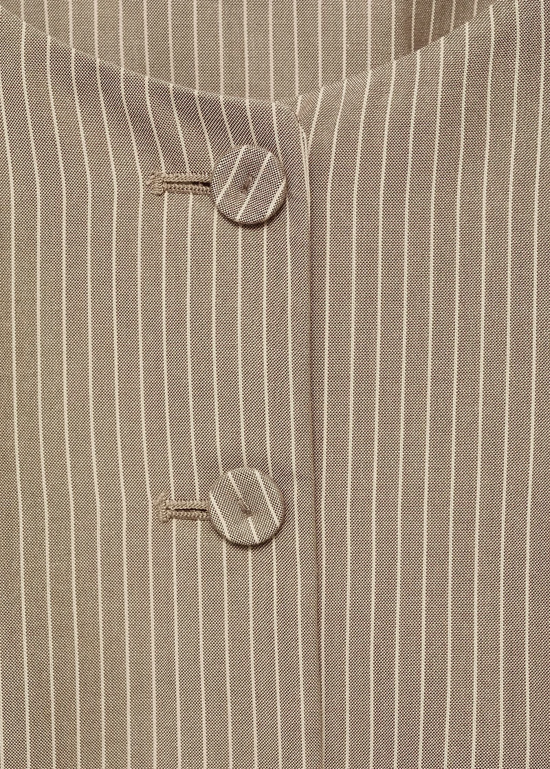 Striped lyocell suit vest