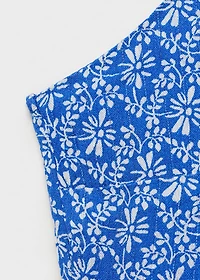 Long floral-print dress