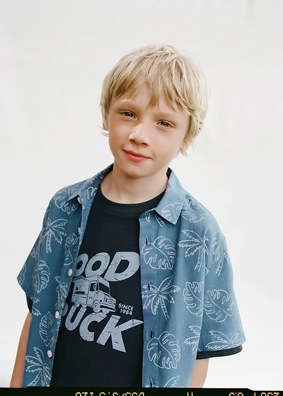 Tropical print shirt