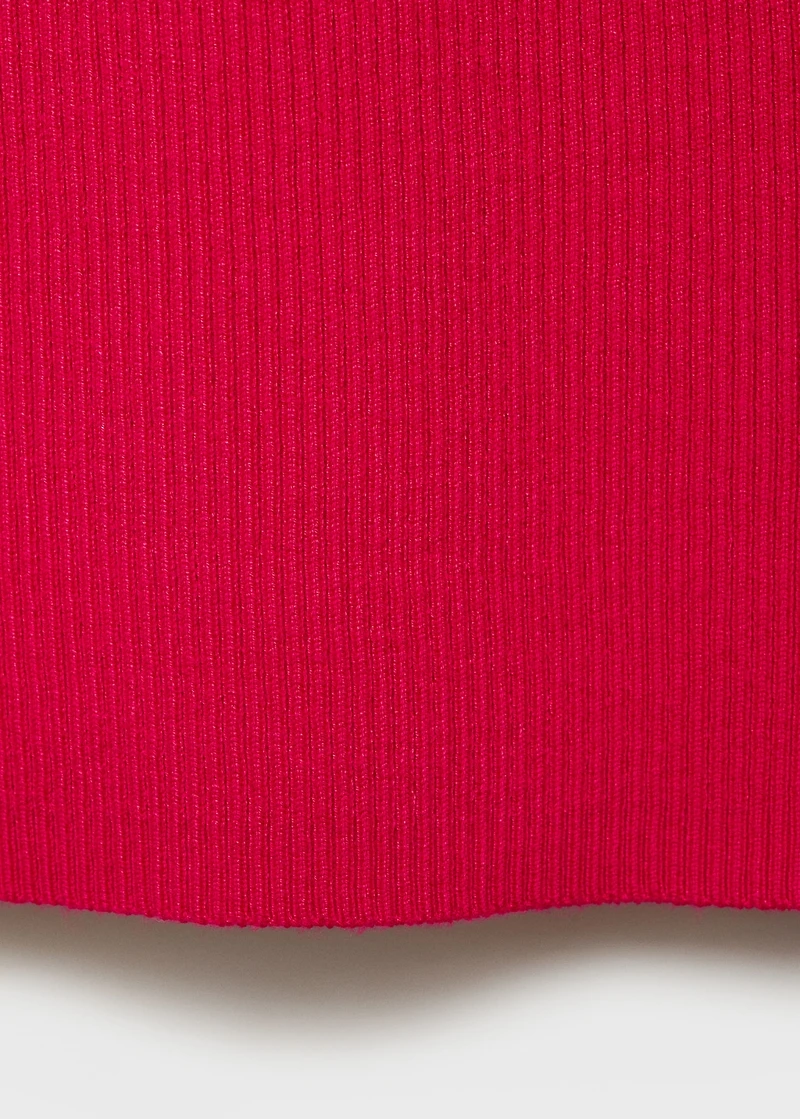 Halter-neck knitted top