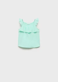 Ruffle textured T-shirt