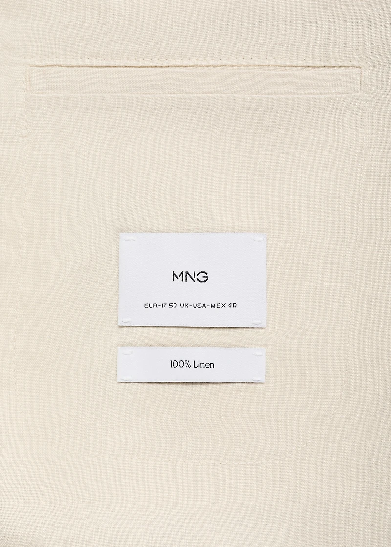 Salerno suit blazer 100% linen slim fit