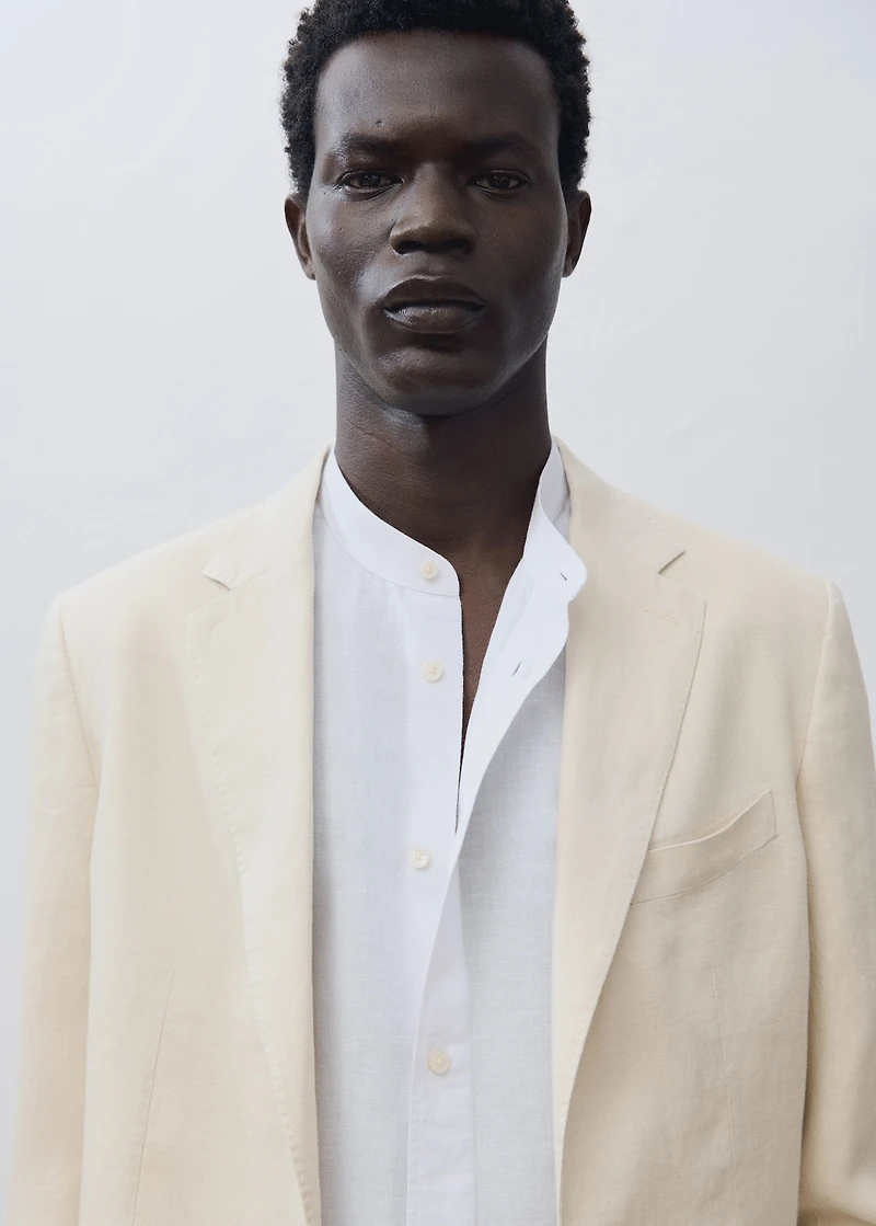 Salerno suit blazer 100% linen slim fit