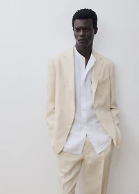 Salerno suit blazer 100% linen slim fit