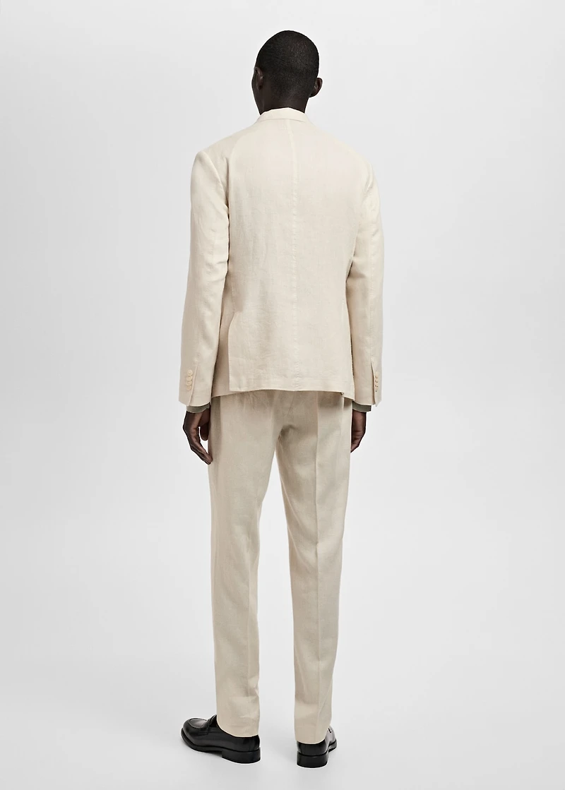 Salerno suit blazer 100% linen slim fit