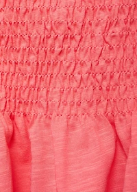 Ruched strapless top