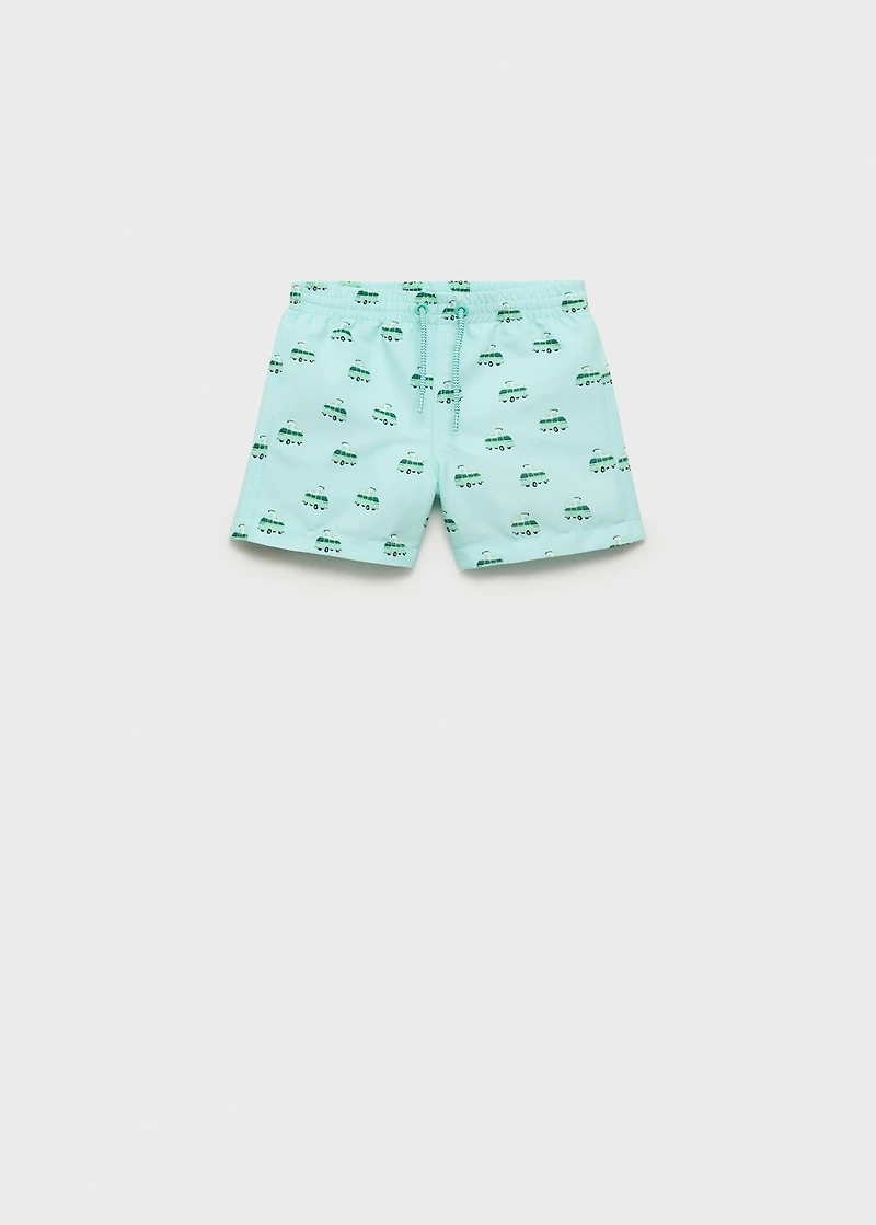 Printed swimming trunks