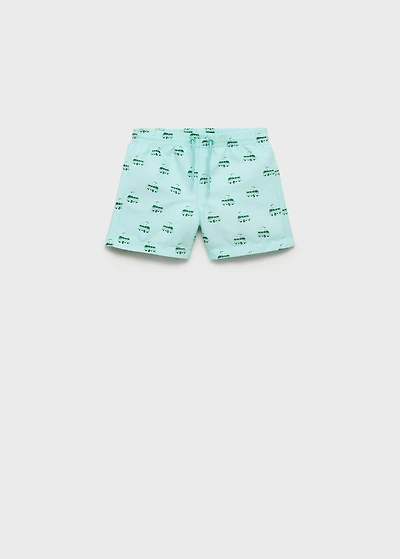 Printed swimming trunks