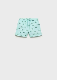Printed swimming trunks