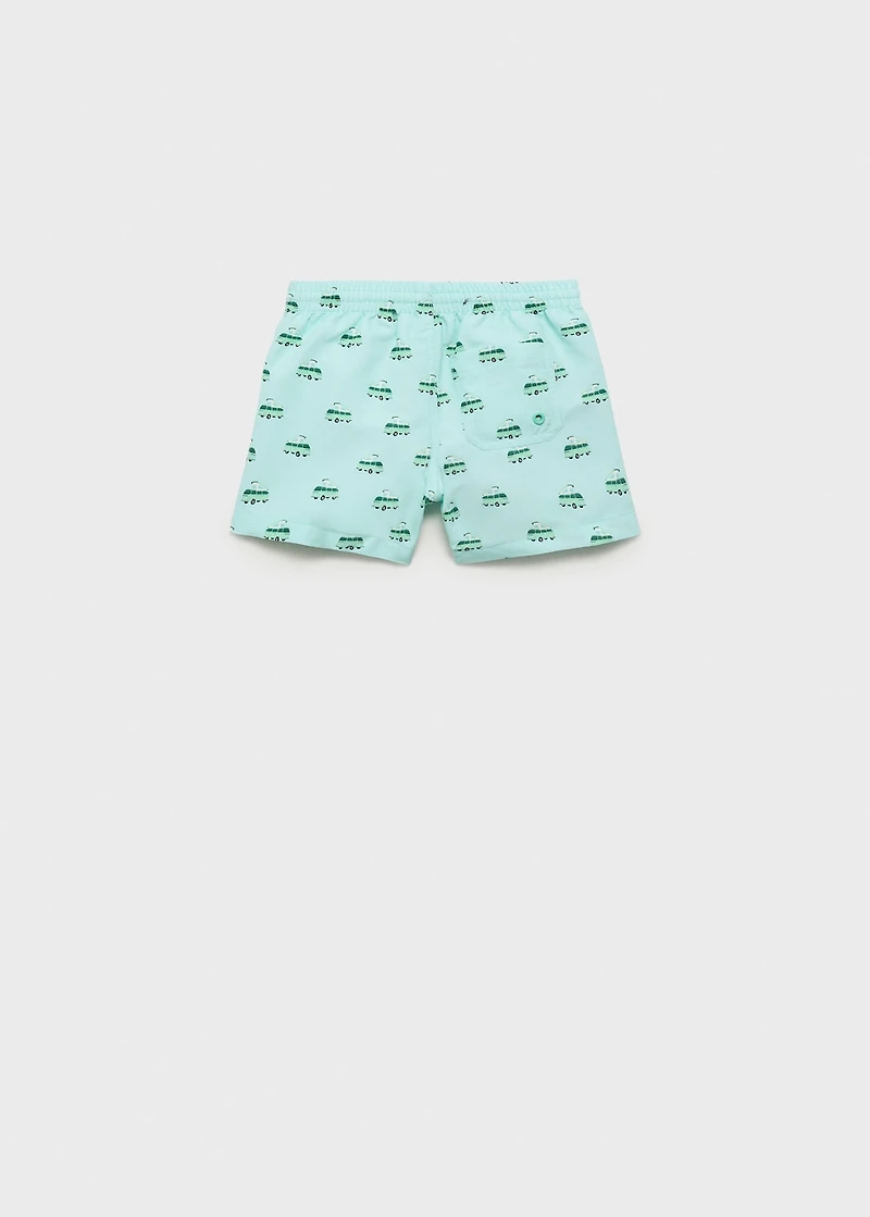 Printed swimming trunks