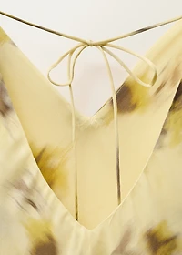 Long floral-print dress