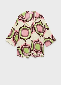 Geometric print blouse