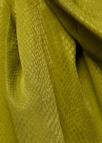 Satin blouse with asymmetrical neck