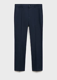 Micro-houndstooth flannel pants