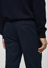 Micro-houndstooth flannel pants