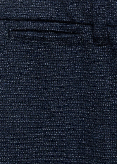 Micro-houndstooth flannel pants