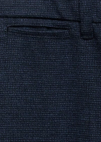 Micro-houndstooth flannel pants