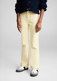 Flared jeans with pocket
