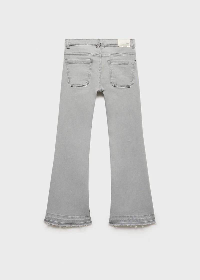 Frayed low-rise skinny jeans