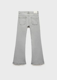 Frayed low-rise skinny jeans