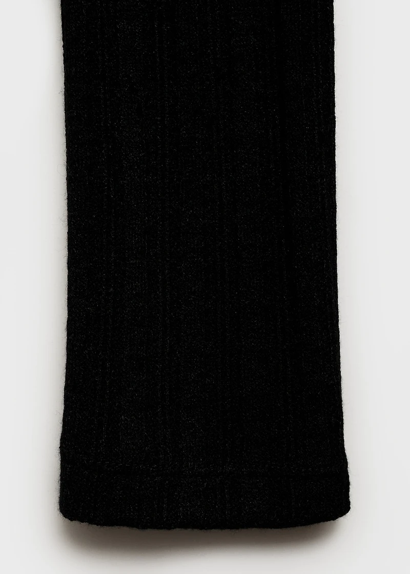 Ribbed high neck t-shirt