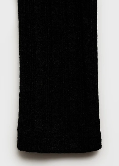 Ribbed high neck t-shirt