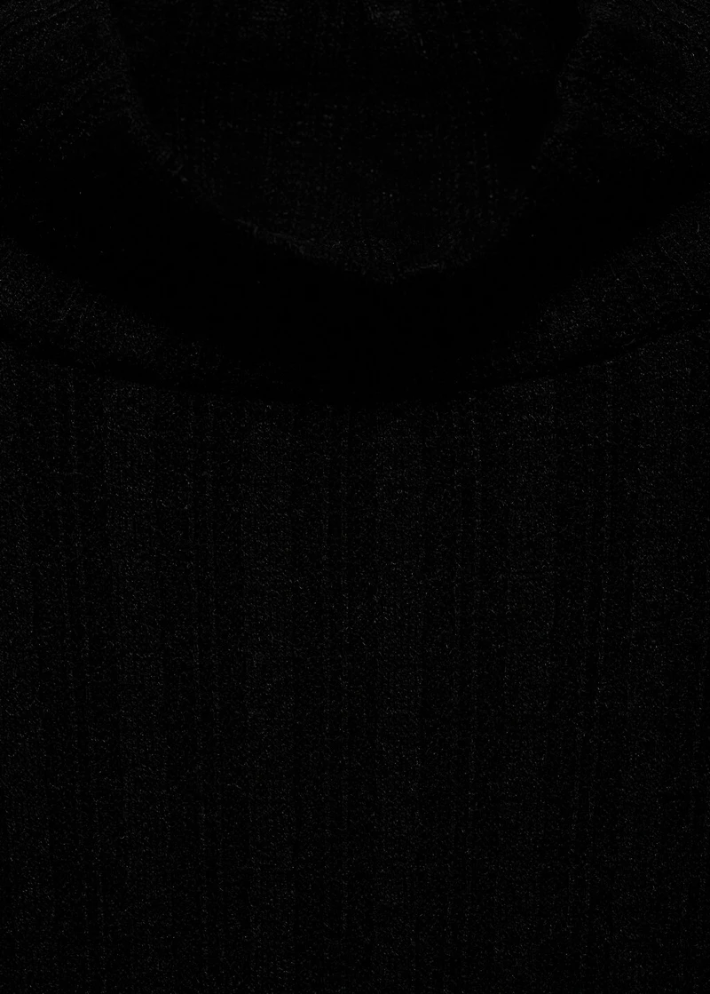 Ribbed high neck t-shirt