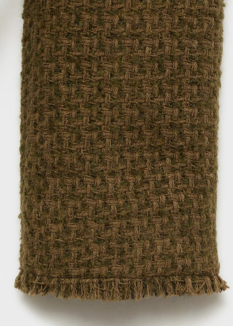 Tweed jacket with jewel buttons