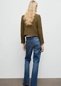 Tweed jacket with jewel buttons