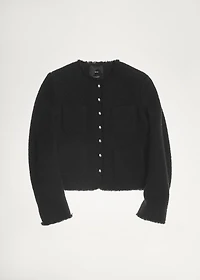 Tweed jacket with jewel buttons