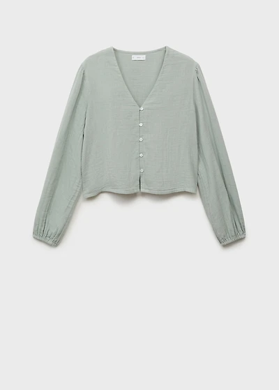 Puffed sleeves blouse
