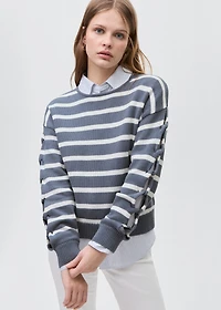 Knit striped sweater