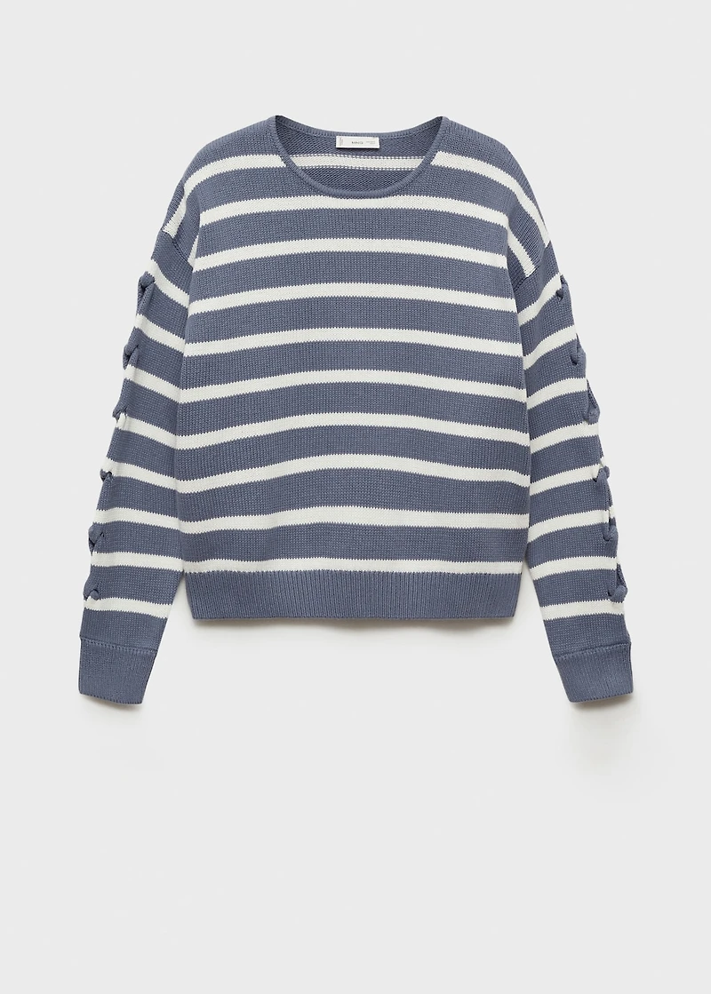 Knit striped sweater