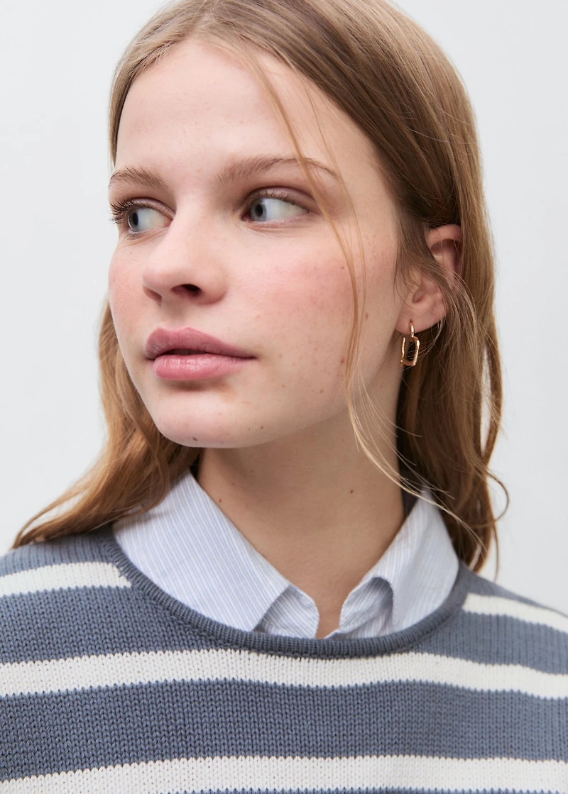 Knit striped sweater