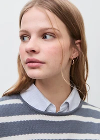 Knit striped sweater