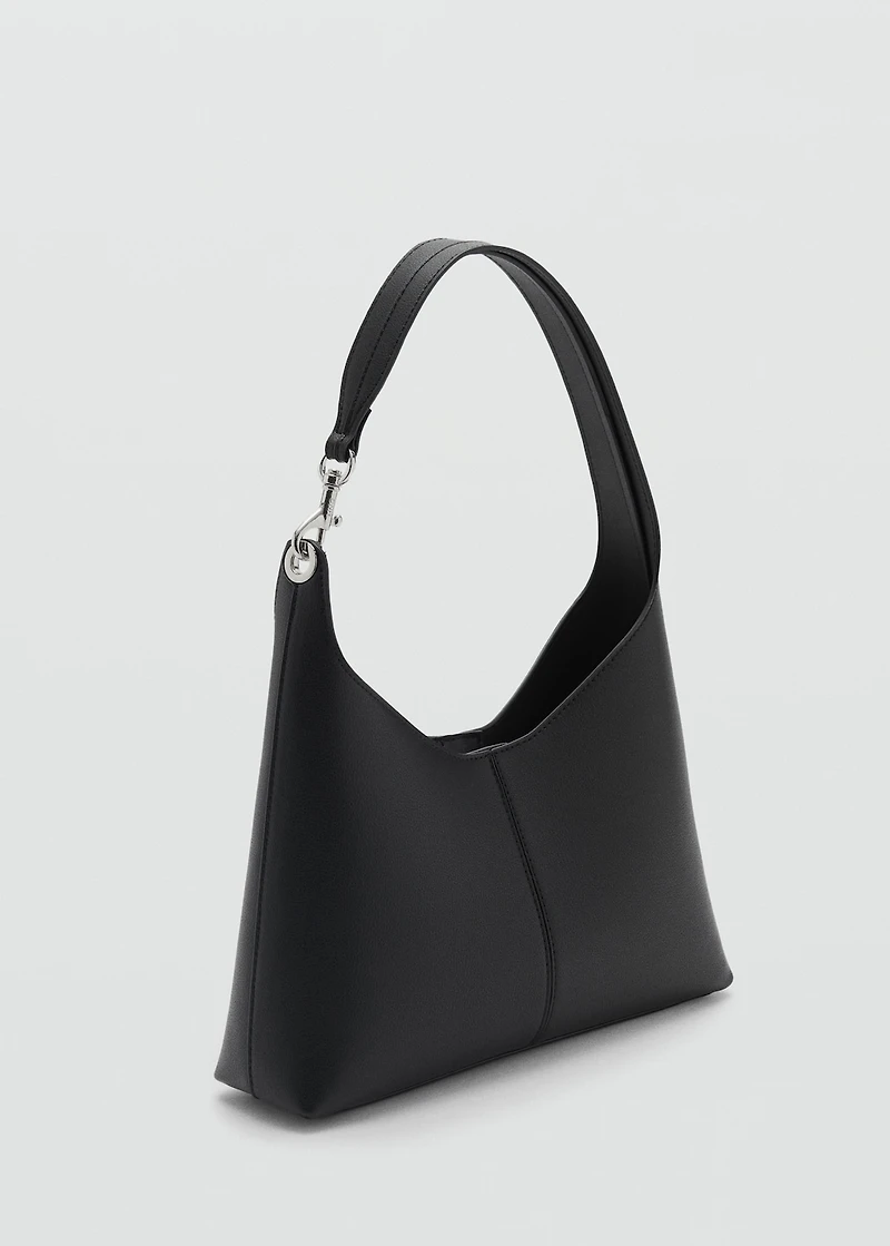 Shopper bag with metallic detail