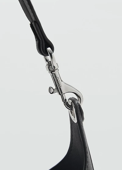 Shopper bag with metallic detail