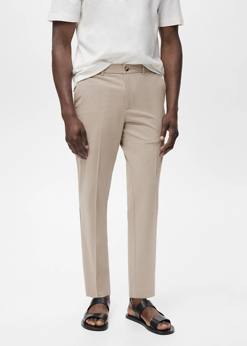 Bologna slim cropped comfort stretch pants