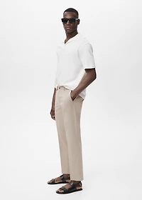 Bologna slim cropped comfort stretch pants