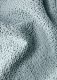 Cotton percale waffle duvet cover for 180/200 cm bed