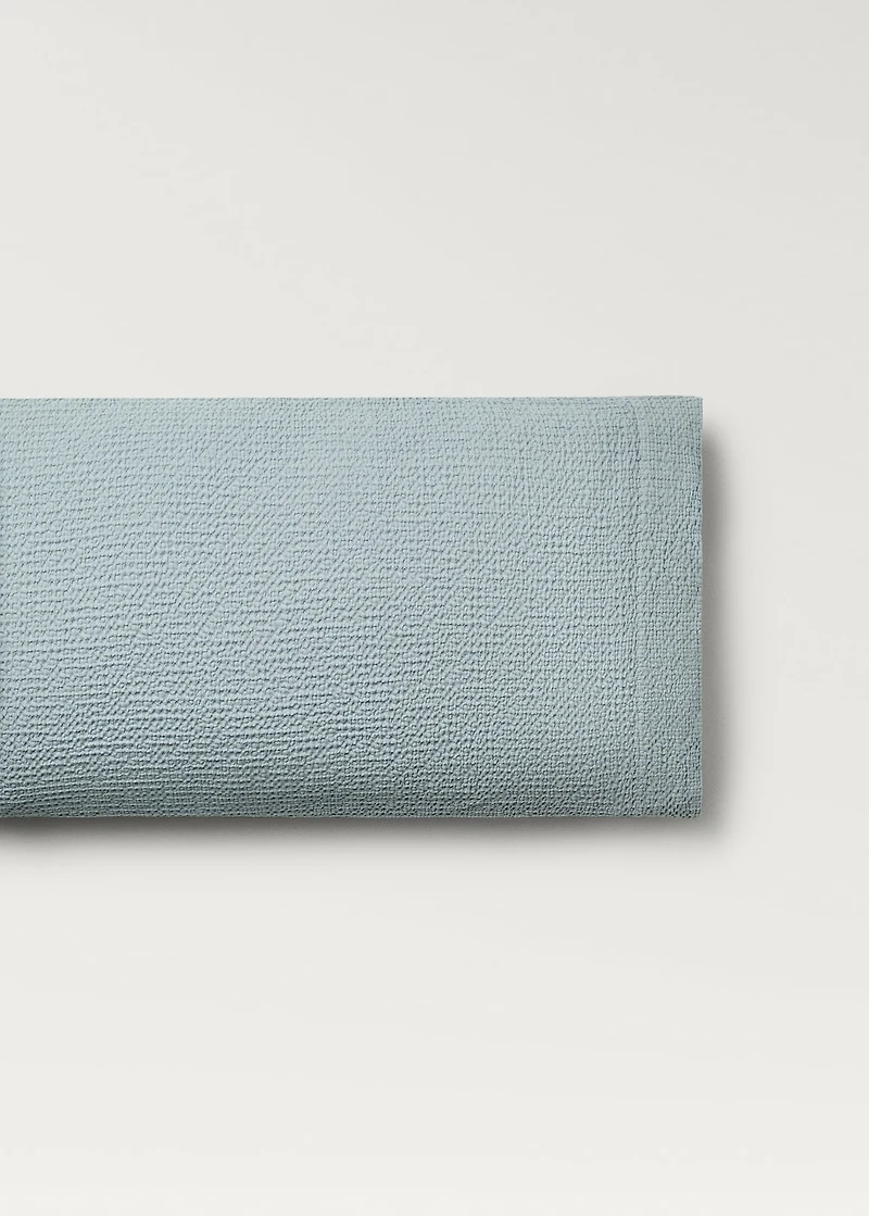 Cotton percale waffle pillowcase 45x110 cm