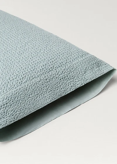 Cotton percale waffle pillowcase 45x110 cm