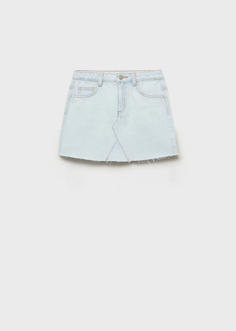 Denim mini-skirt
