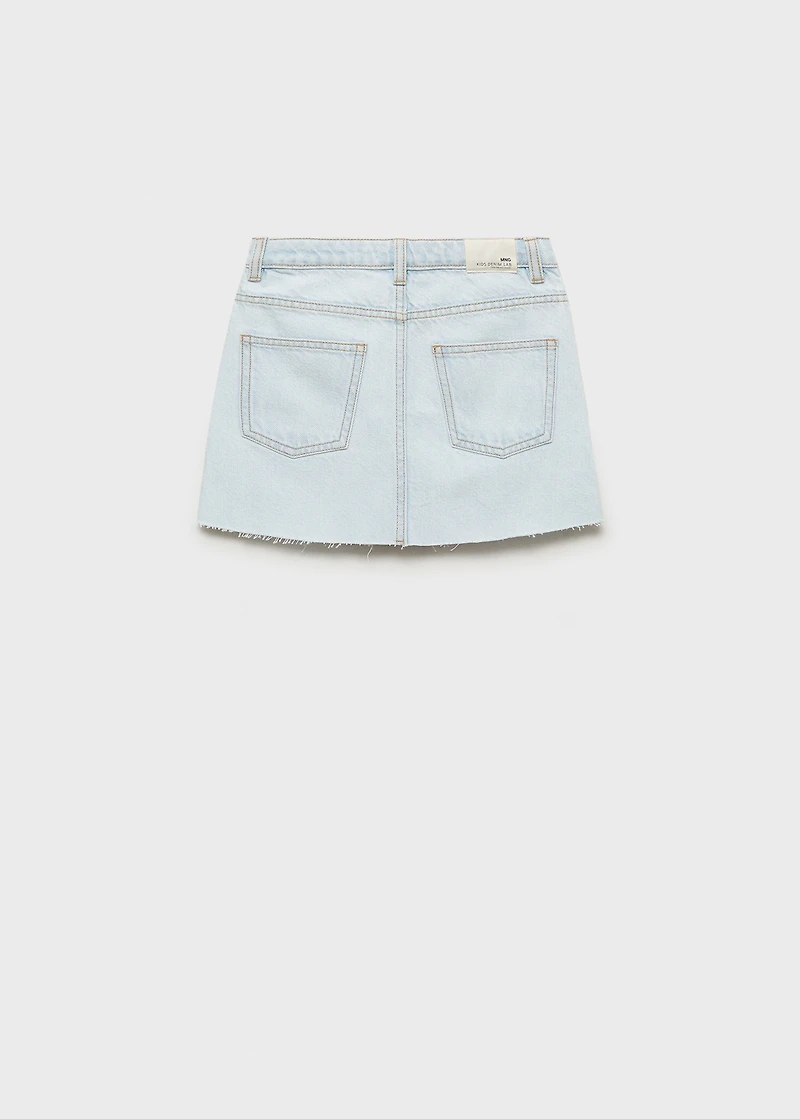 Denim mini-skirt
